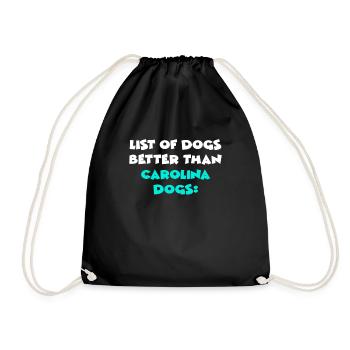 Carolina Dogs - Drawstring Bag - black - Front