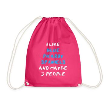 Blue Picardy Spaniel - Turnbeutel - Fuchsia - Vorne