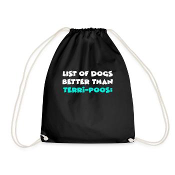 Terri-Poos - Drawstring Bag - black - Front