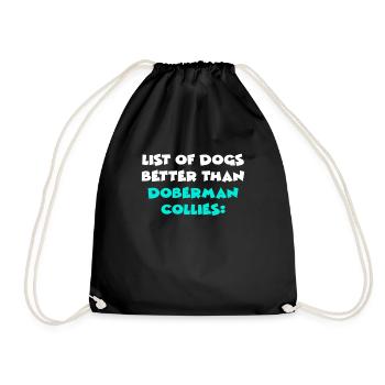 Doberman Collies - Sac de sport léger - noir - Devant