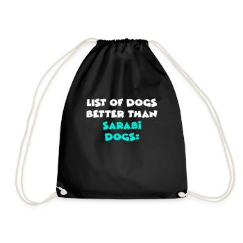 Sarabi dogs - Drawstring Bag - black - Front
