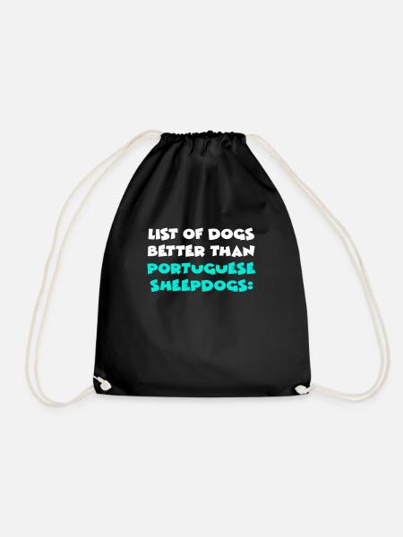 Portuguese Sheepdogs - Turnbeutel - Schwarz