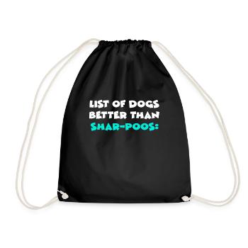 Shar-Poos - Drawstring Bag - black - Front