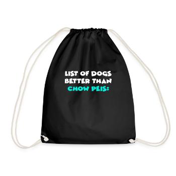 Chow Peis - Drawstring Bag - black - Front