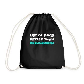Beaucerons - Drawstring Bag - black - Front