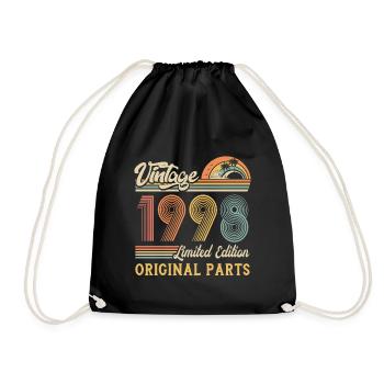 Vintage 1998 limited edition original parts - Drawstring Bag - black - Front
