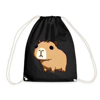 capybara - Turnbeutel - Schwarz - Vorne