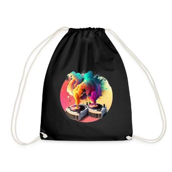 Decksmoke Turntables - Drawstring Bag - black - Front