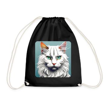 Fier visage de chats Maine Coon - Sac de sport léger - noir - Devant