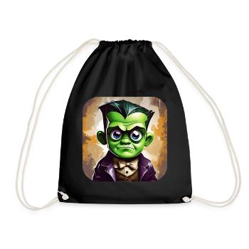 Green Monster - Drawstring Bag - black - Front