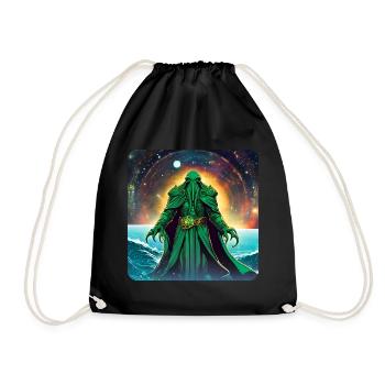 Cthulhummann Monsters in the Universe - Drawstring Bag - black - Front