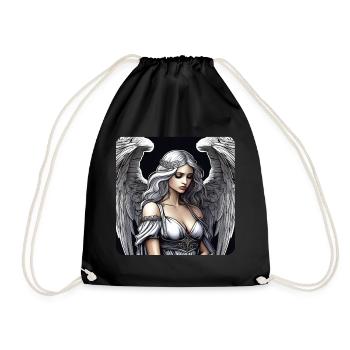 Lonely Angel - Drawstring Bag - black - Front