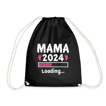 Mama 2024 Loading - Turnbeutel - Schwarz - Vorne