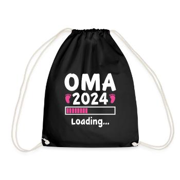 Oma 2024 Loading - Turnbeutel - Schwarz - Vorne