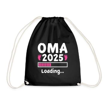 oma 2025 Loading - Turnbeutel - Schwarz - Vorne