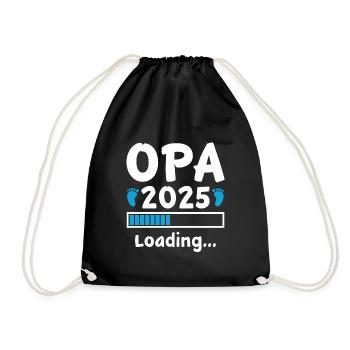 Opa 2025 Loading - Turnbeutel - Schwarz - Vorne