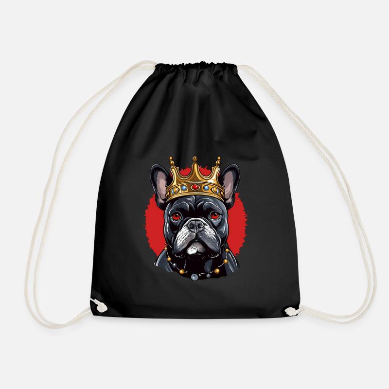 French Bulldog - Turnbeutel - Schwarz
