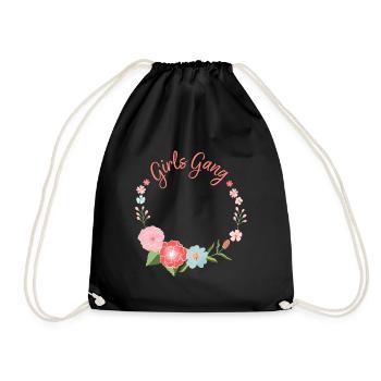 Girls Gang - Drawstring Bag - black - Front