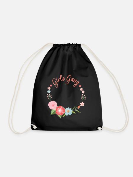 Girls Gang - Drawstring Bag - black