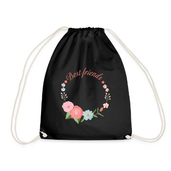 Meilleurs ami - Sac de sport léger - noir - Devant