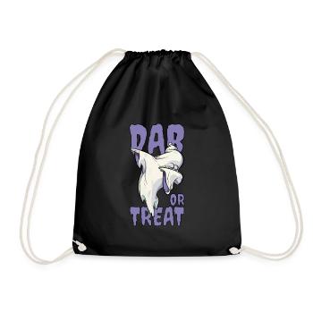 Dabbendes Gespenst Dab Dabbing Halloween Hip Hop - Turnbeutel - Schwarz - Vorne