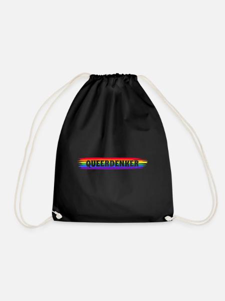 Queerdenker - Turnbeutel - Schwarz