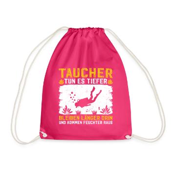 Taucher - Turnbeutel - Fuchsia - Vorne