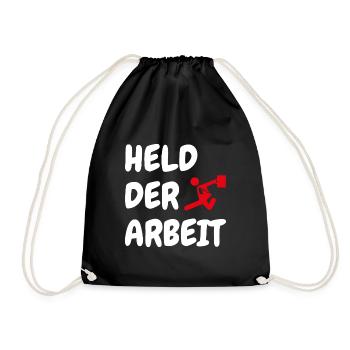 Hero of Work Working Workhorse Colleague - Drawstring Bag - black - Front