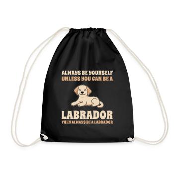 Labrador - Turnbeutel - Schwarz - Vorne