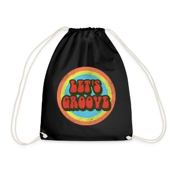 Let's Groove - Drawstring Bag - black - Front