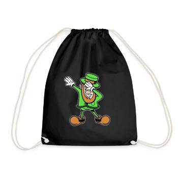 Danse du dabbing du lutin de la Saint-Patrick - Sac de sport léger - noir - Devant