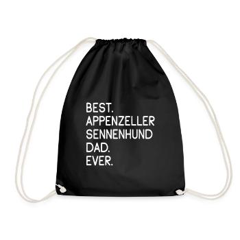 Appenzeller Sennenhund - Turnbeutel - Schwarz - Vorne
