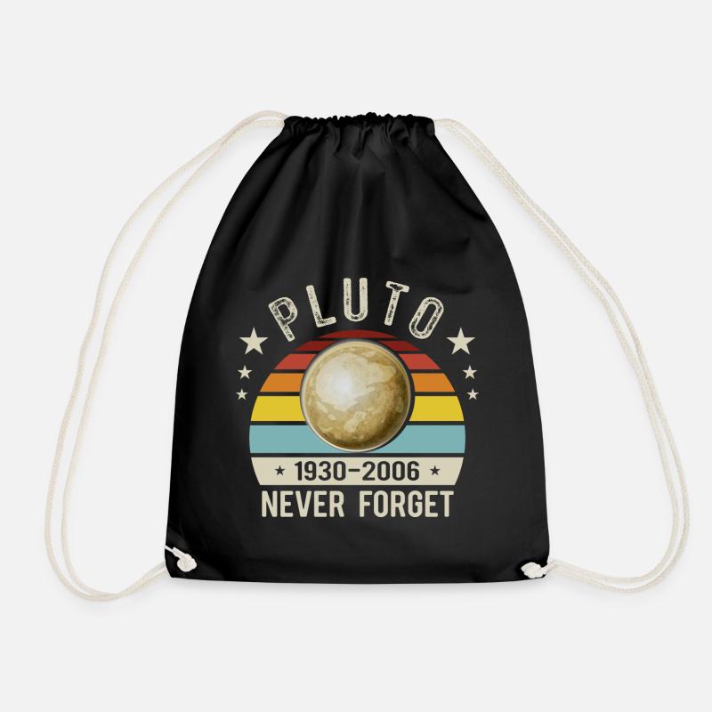 Pluto niemals vergessen - Turnbeutel - Schwarz
