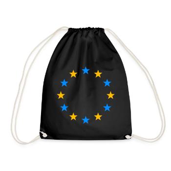 Europe EU Stars Ukraine Symbole Drapeau Drapeau Logo - Sac de sport léger - noir - Devant