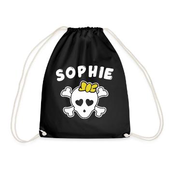 Pirate Sophie Design pour Filles et Femmes - Sac de sport léger - noir - Devant