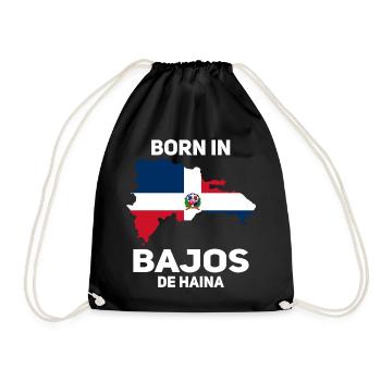 République dominicaine - Sac de sport léger - noir - Devant