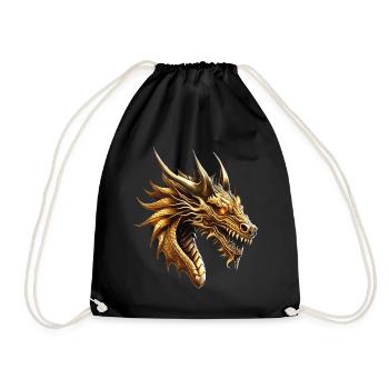 Dragon Or Fantaisie Mysticisme Magique Créature Animal - Sac de sport léger - noir - Devant
