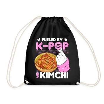 Kimchi Liebhaber Koreanische Küche Essen Geschenke - Turnbeutel - Schwarz - Vorne