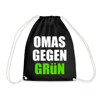 Omas gegen grün - Turnbeutel - Schwarz - Vorne