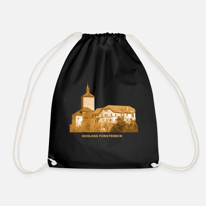 Fürsteneck Castle Eiterfeld Fulda Hessen Academy - Drawstring Bag - black