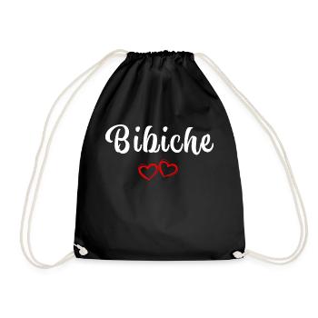 Bibiche Cadeau Femme - Sac de sport léger - noir - Devant