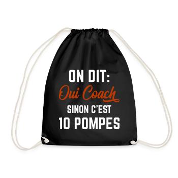 "On Dit Oui Coach" Humour Sport Coaching Sportif - Sac de sport léger - noir - Devant