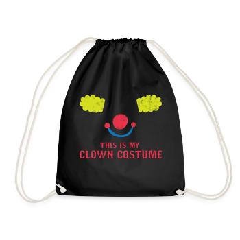 Clown: This Is My Clown Costume - Gift - Drawstring Bag - black - Front