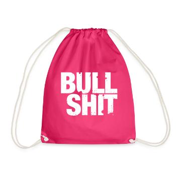Bullshit - that's nonsense! - Drawstring Bag - fuchsia - Front