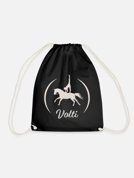 Volti Pferdesport Voltigieren by TinaShirts - Turnbeutel - Schwarz