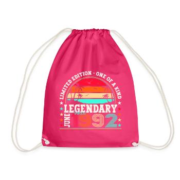 Légende Juin 1992 30ème Anniversaire Cadeau Hommes - Sac de sport léger - fuchsia - Devant