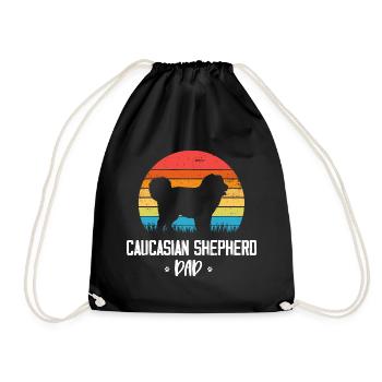 Kaukasischer Owtscharka Caucasian Shepherd Dog - Turnbeutel - Schwarz - Vorne