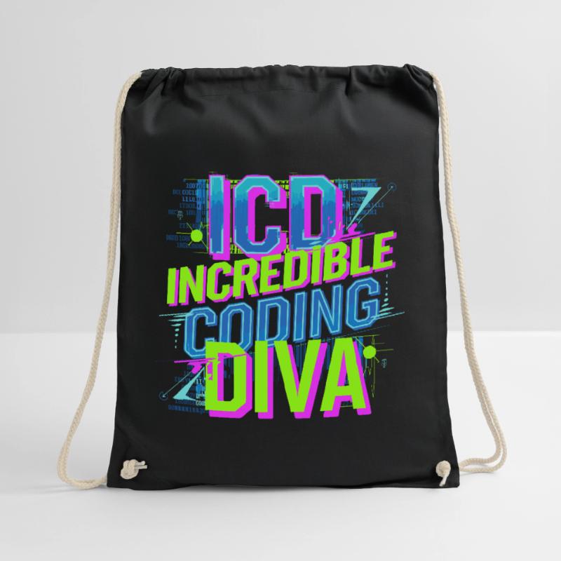 Creative minds in medical code Drawstring Bag