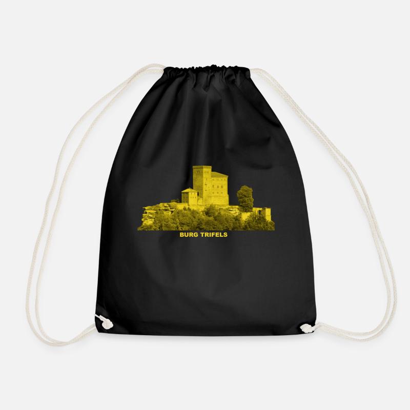 Trifels Burg Reichsburg Annweiler Pfälzer Wald - Turnbeutel - Schwarz
