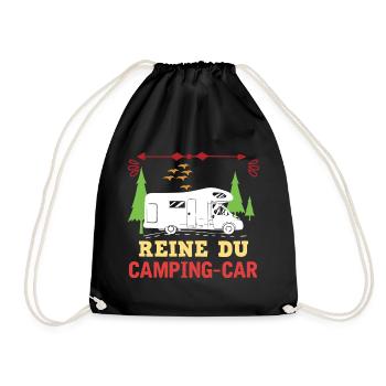 Reine du camping-car Humour Femme Randonnée - Sac de sport léger - noir - Devant